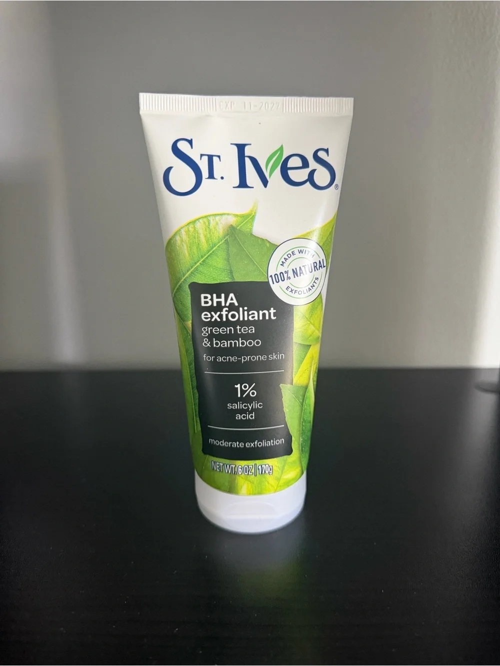 St. Ives BHA Green Tea & Bamboo Face Scrub - Pack of 4 (Green)